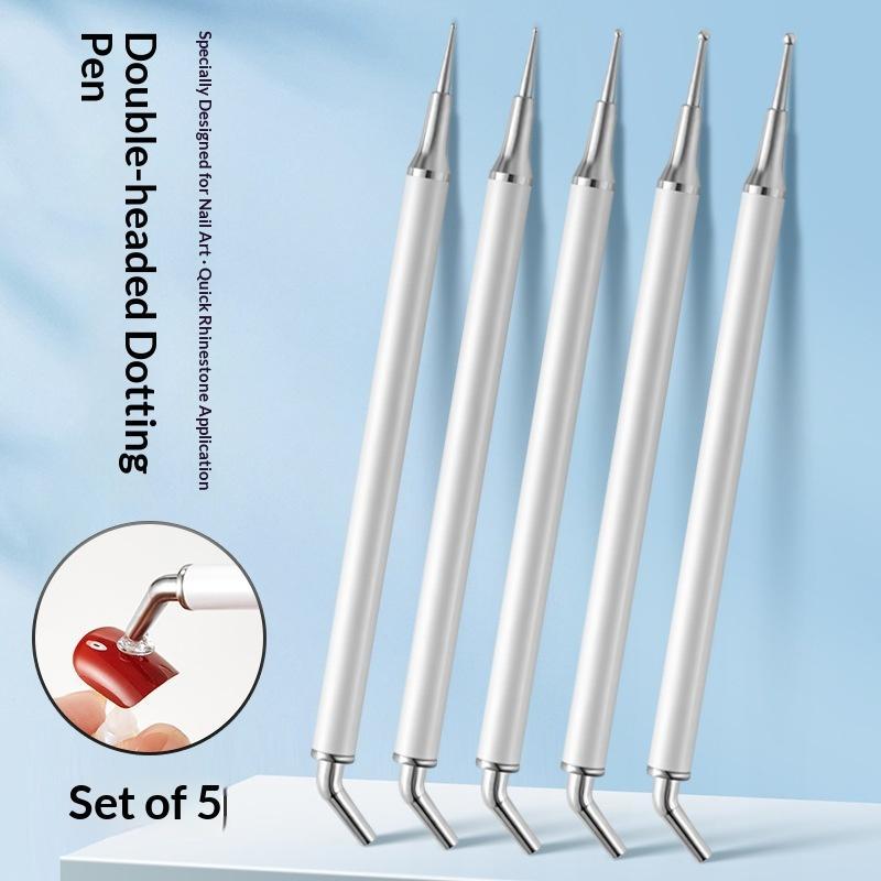 Rhinestone Nail Gem - 5 stuks Dual-ended Rhinestone Gems Picker