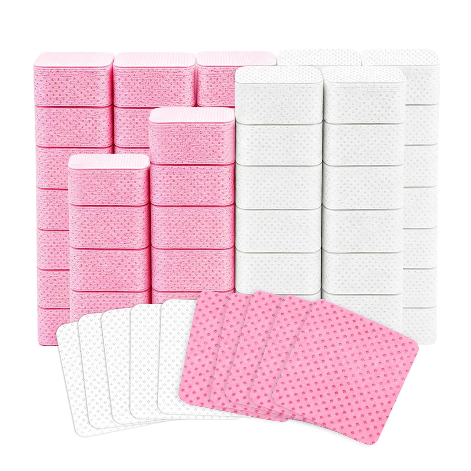 Nail Art Remover - 50 stuks pluisvrije nagellakremover doekjes, kleurrijke