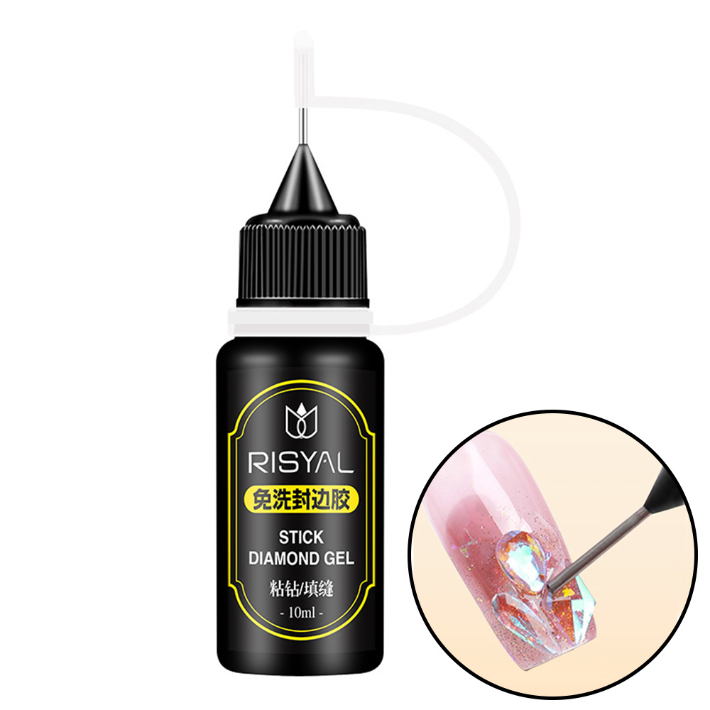 Rhinestone Nail Gem - Nagelstrasslijm, 3D-gel, sterke lijm voor nagelbedels,