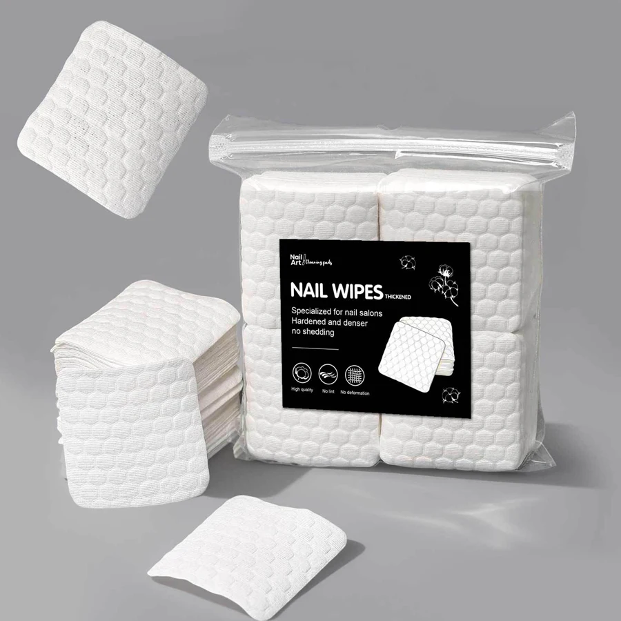 Nail Art Remover - 200 stuks pluisvrije nageldoekjes, duurzame nagelreinigingspads,