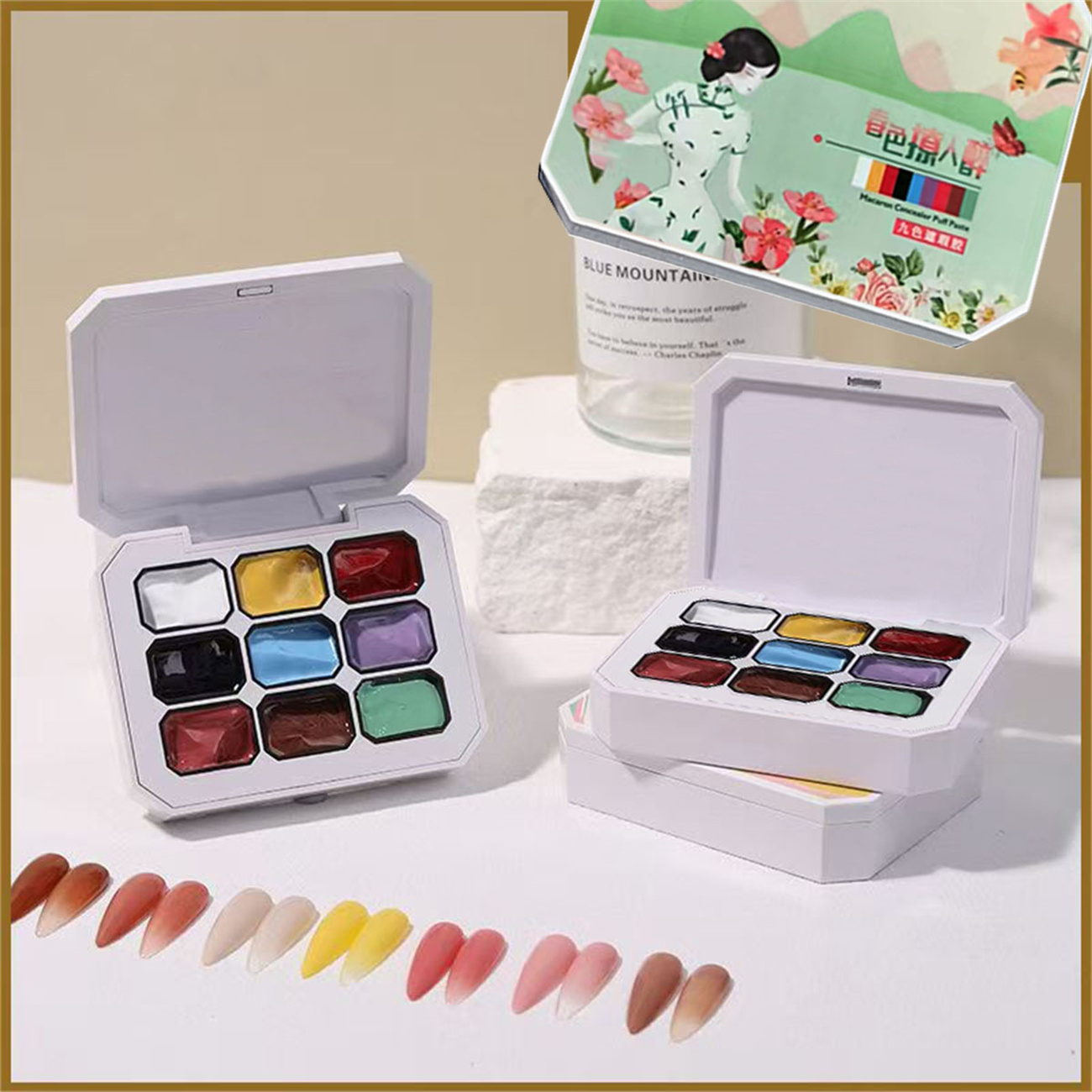 1pc 9 Kleuren Patting Painting - Nail Art Painting recensie en prijs