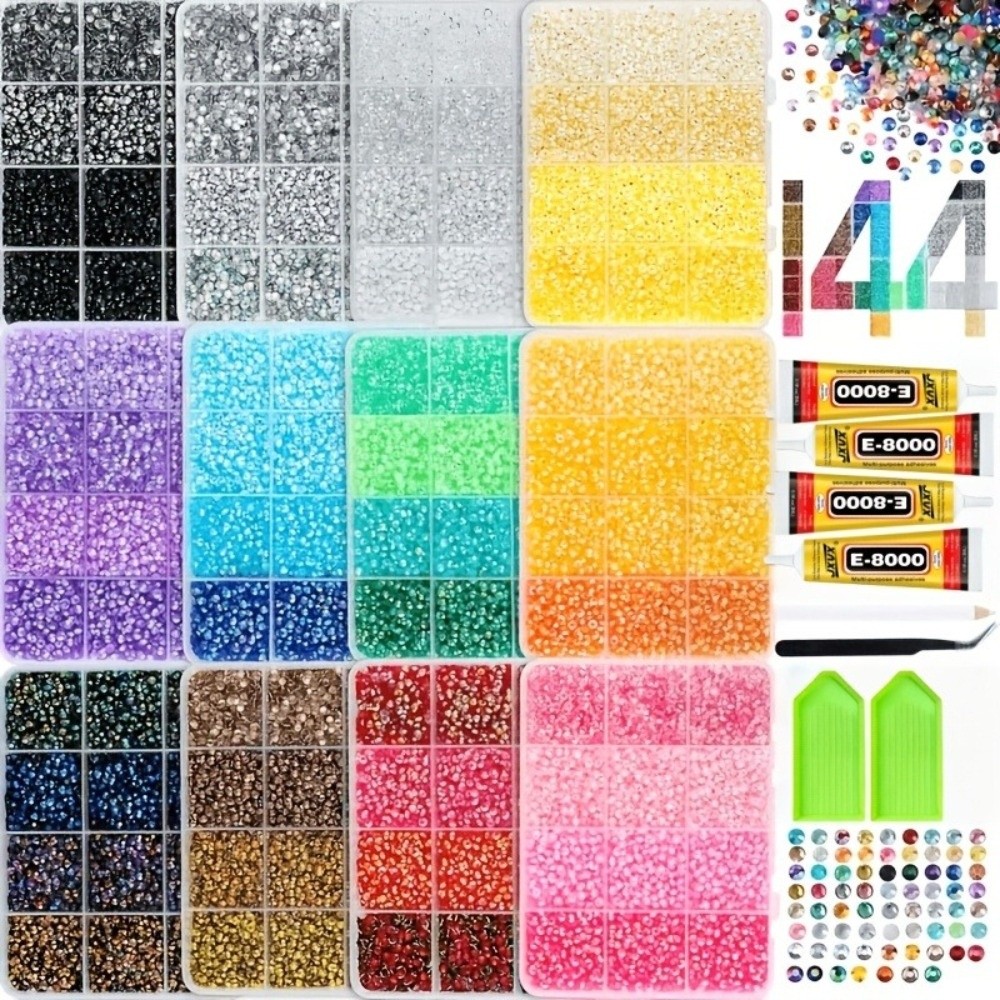 Multicolor hars strass steentj - Rhinestone Nail Gem recensie en prijs