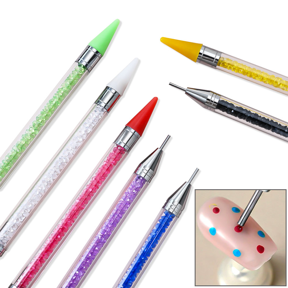 1Pc Dual Heads Punt Boor Pen A - Rhinestone Nail Gem recensie en prijs