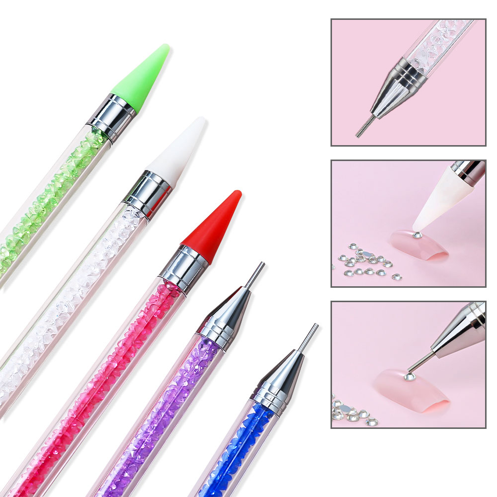 1Pc Dual Heads Punt Boor Pen A - Rhinestone Nail Gem recensie en prijs