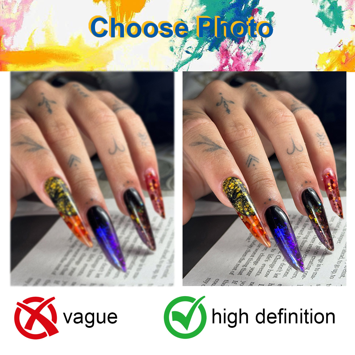 aangepaste foto 1pcs HD-print  - Nail Art Painting recensie en prijs