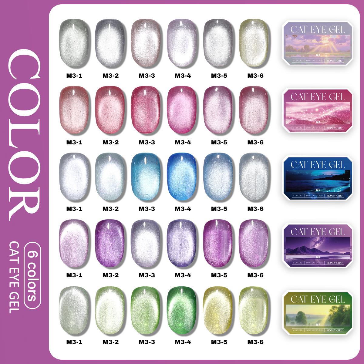 6 Grid Solid Cat Eye Gel Polis - Nail Art Painting recensie en prijs