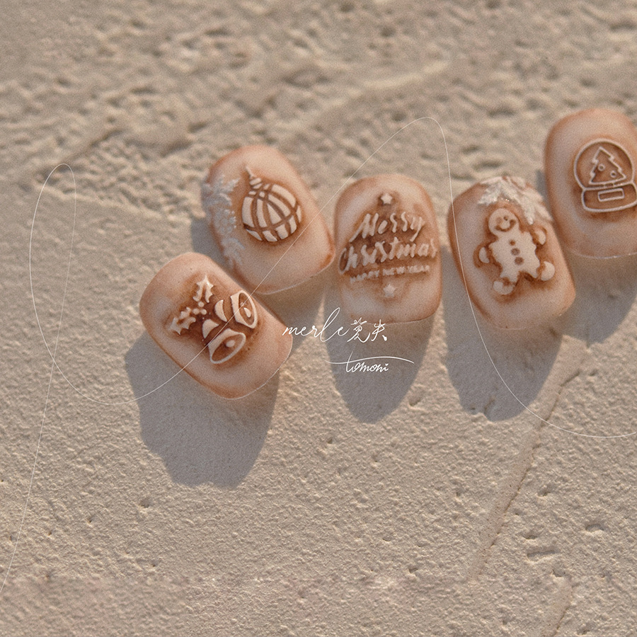 5d Reliëf Puur Wit Vrolijk Ker - Nail Art Xmas recensie en prijs