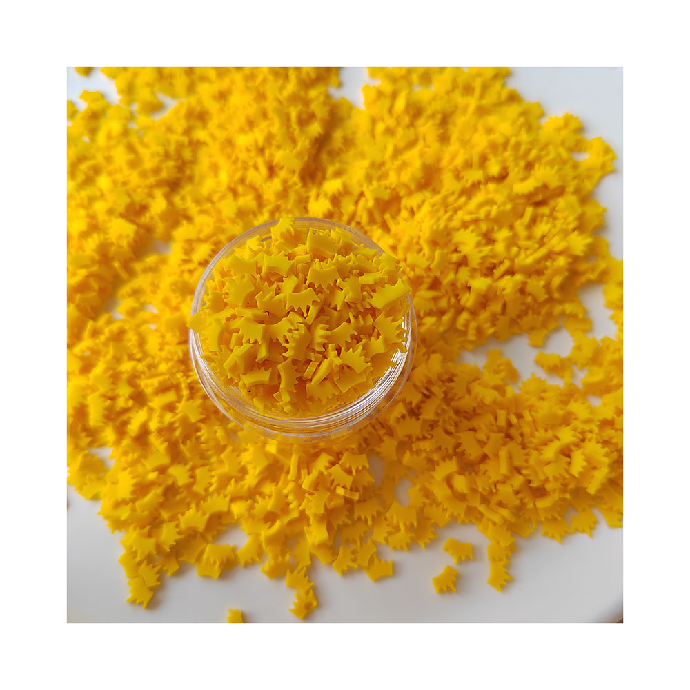 Gele Kroon Plakjes Polymeer He - Nail Art Yellow recensie en prijs