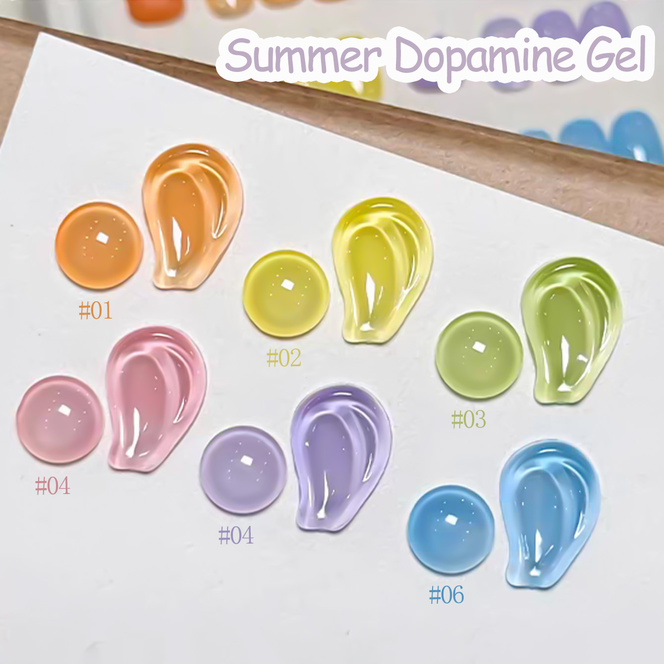 SHAKA 1-6 stuks 2026 Zomer Pop - Nail Art Ice Blue recensie en prijs