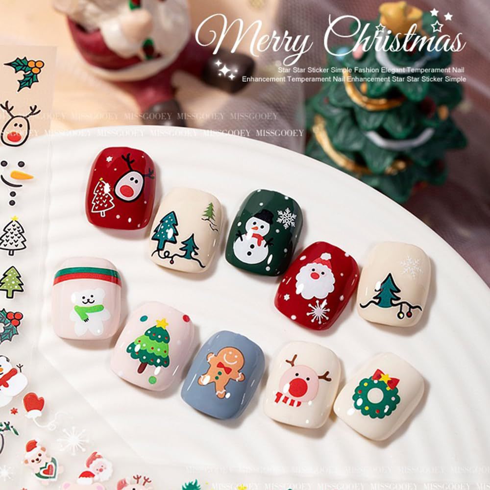 30 vellen kerstnagelstickers z - Nail Art Xmas recensie en prijs