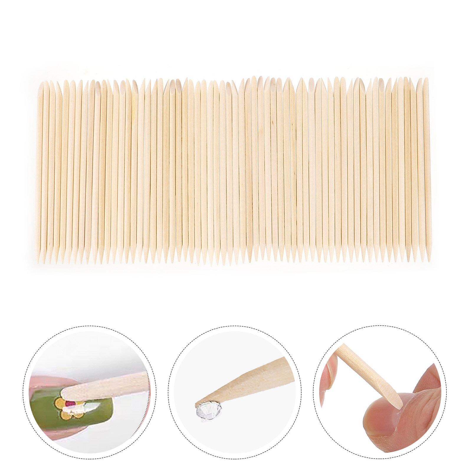 200 stuks oranje houten nagelr - Nail Art Remover recensie en prijs