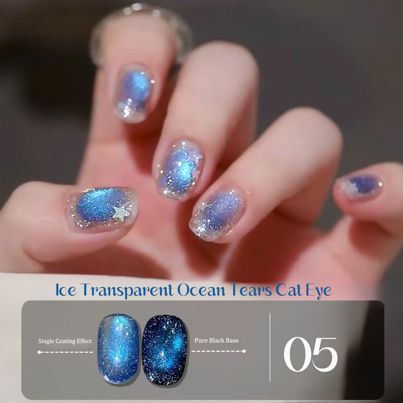 SHAKA 1-8 stuks Zomer Populair - Nail Art Ice Blue recensie en prijs