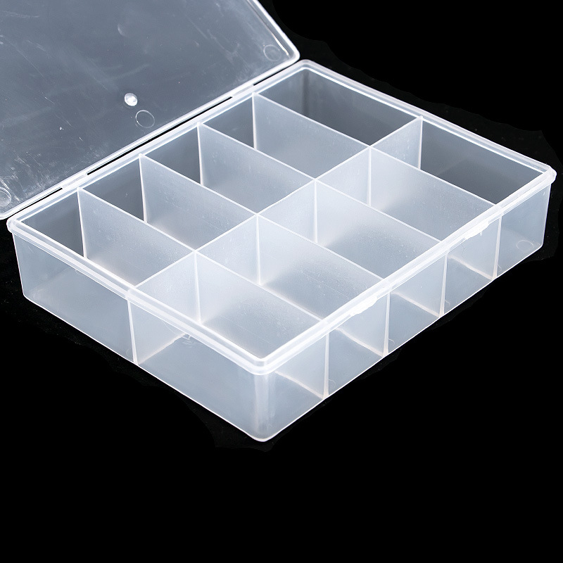 10 Grids Lege Clear Opbergdoos - Rhinestone Nail Gem recensie en prijs