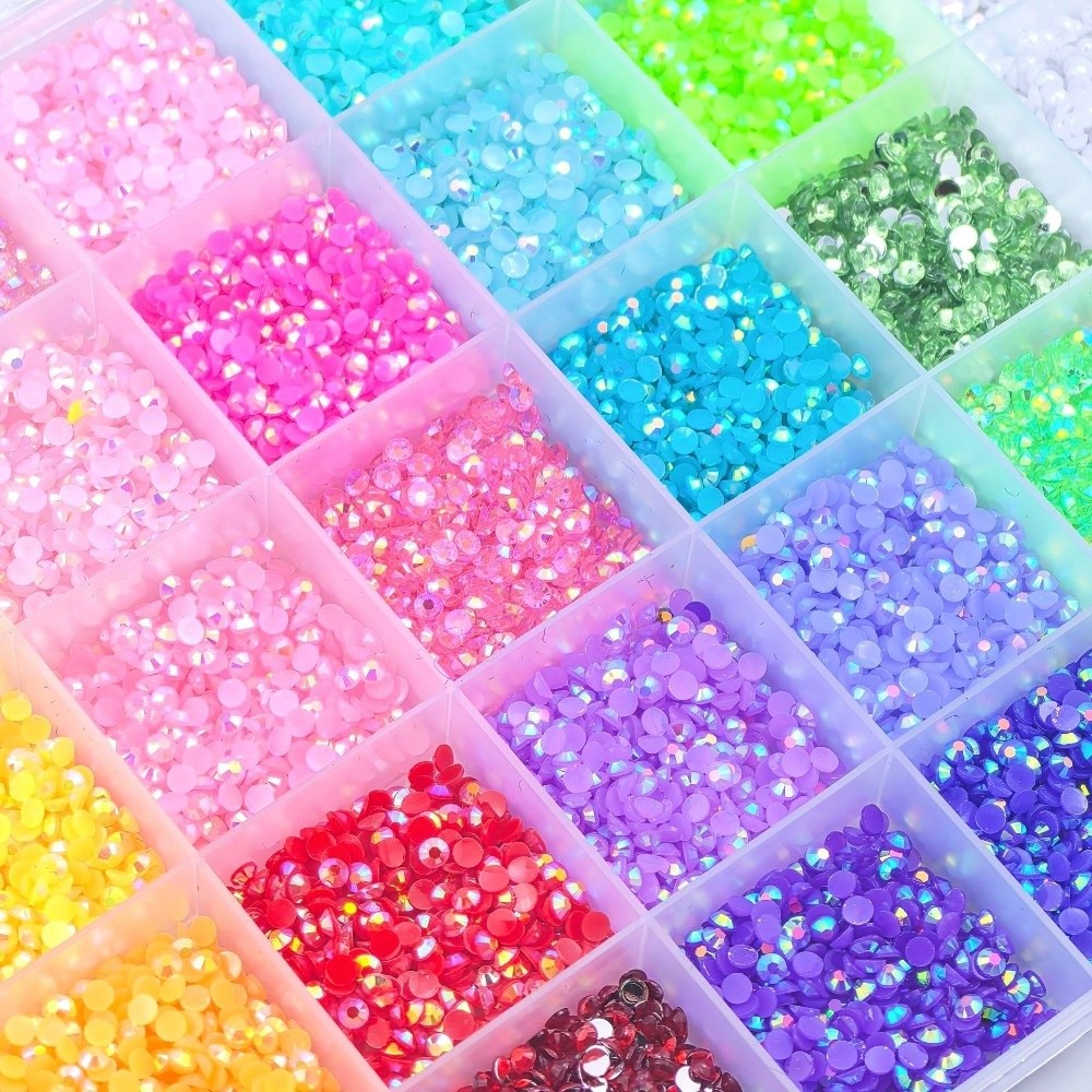 Multicolor hars strass steentj - Rhinestone Nail Gem recensie en prijs