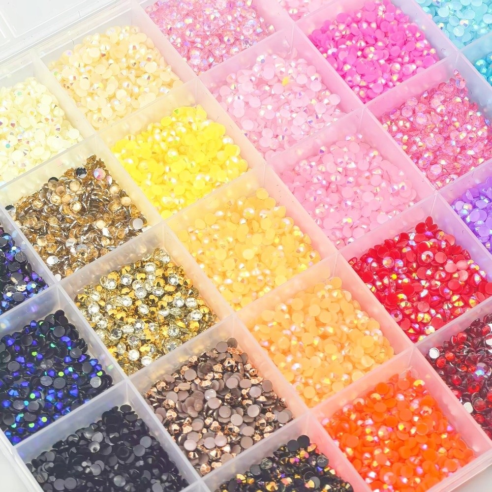Multicolor hars strass steentj - Rhinestone Nail Gem recensie en prijs