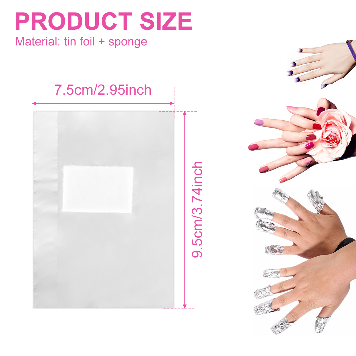 500/1000 Stuks Aluminiumfolie  - Nail Art Remover recensie en prijs