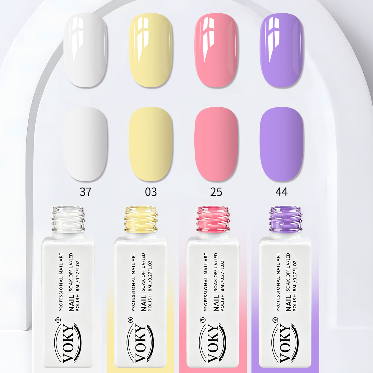 VOKY 4-delige macaron elegante - Nail Art Yellow recensie en prijs